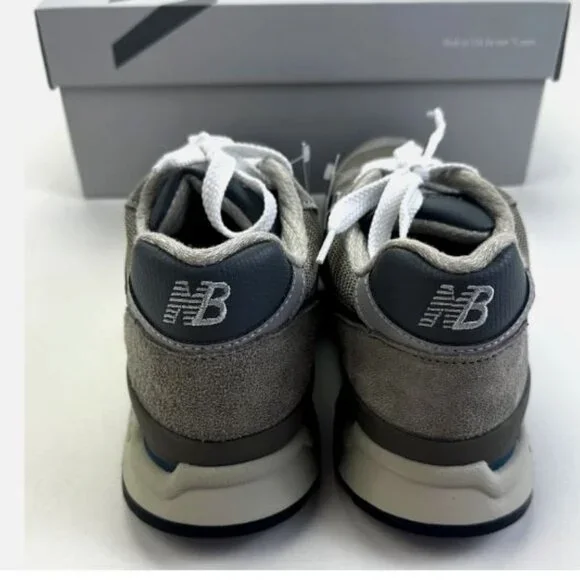 New Balance 998 Shoes Men's Size 11.5 U998GR Made in USA Grey Silver Core Abzorb